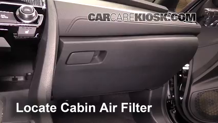 2017 Honda Civic LX 1.5L 4 Cyl. Turbo Coupe Filtro de aire (interior) Control